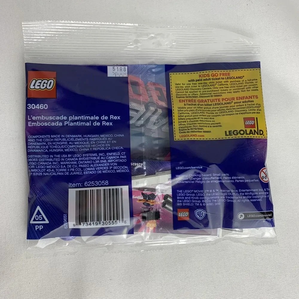 LEGO Movie 2 Rex's Plantimal Ambush Polybag 30460 New Sealed 32‎ Pieces